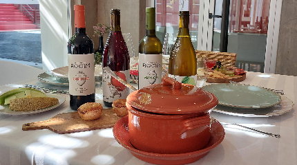 Bucha from Alentejo served with estate wines