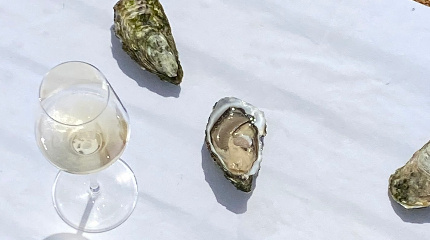 A Bottle of Sparkling, Oysters and Sunset